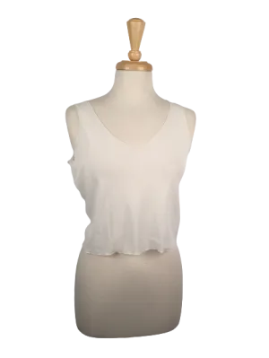 52 V-neck tank top in a solid color.