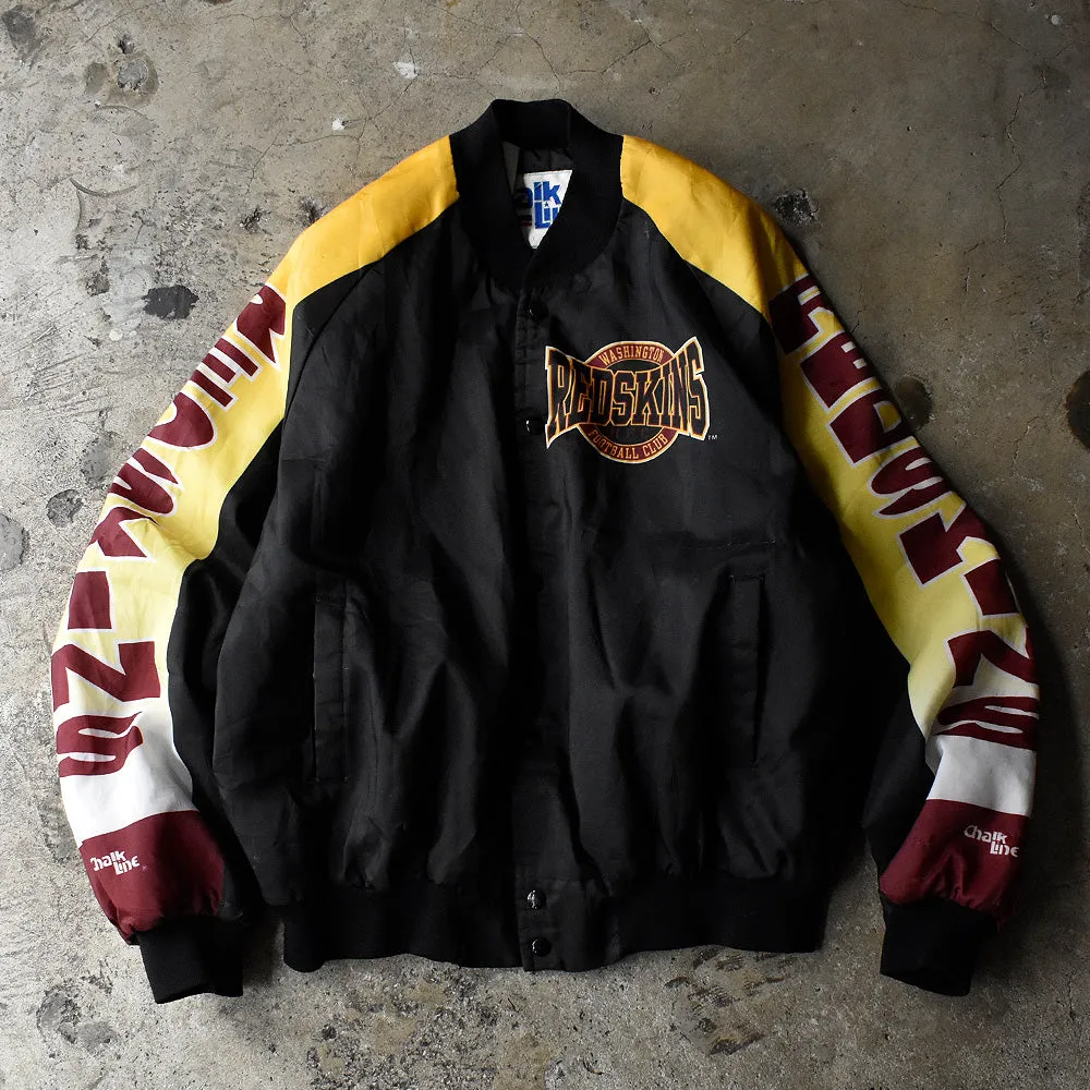 90's Chalk Line NFL “Washington Redskins” ナイロンアワードジャケット USA製 230929H
