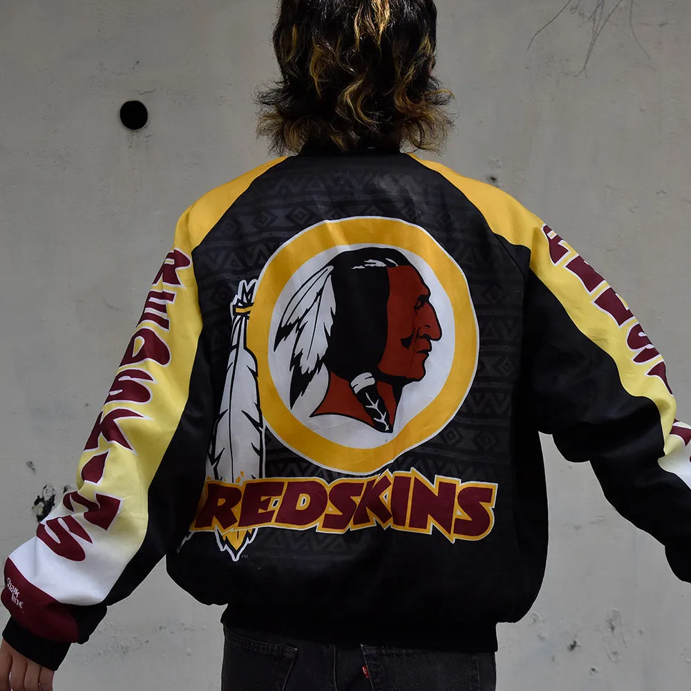 90's Chalk Line NFL “Washington Redskins” ナイロンアワードジャケット USA製 230929H