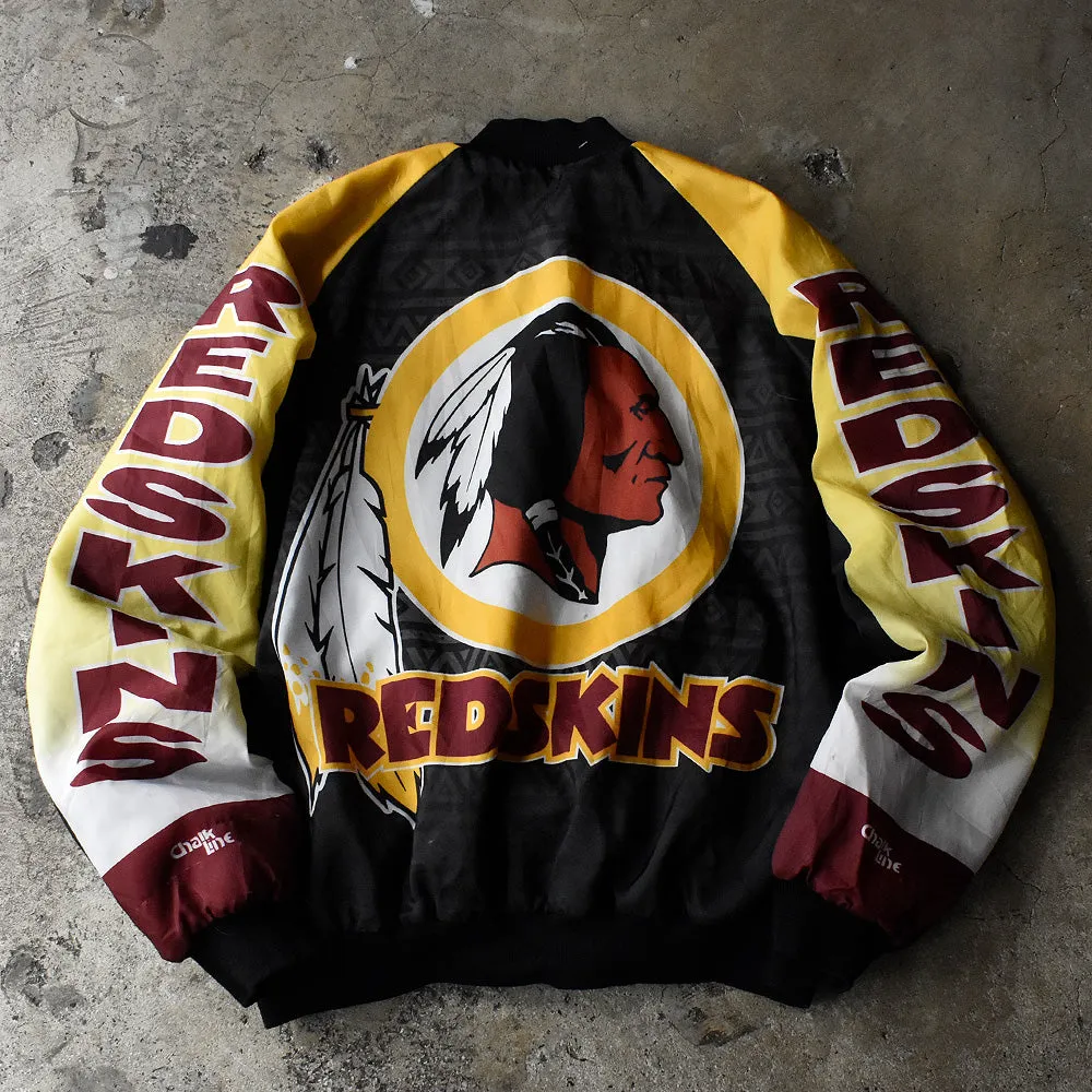 90's Chalk Line NFL “Washington Redskins” ナイロンアワードジャケット USA製 230929H