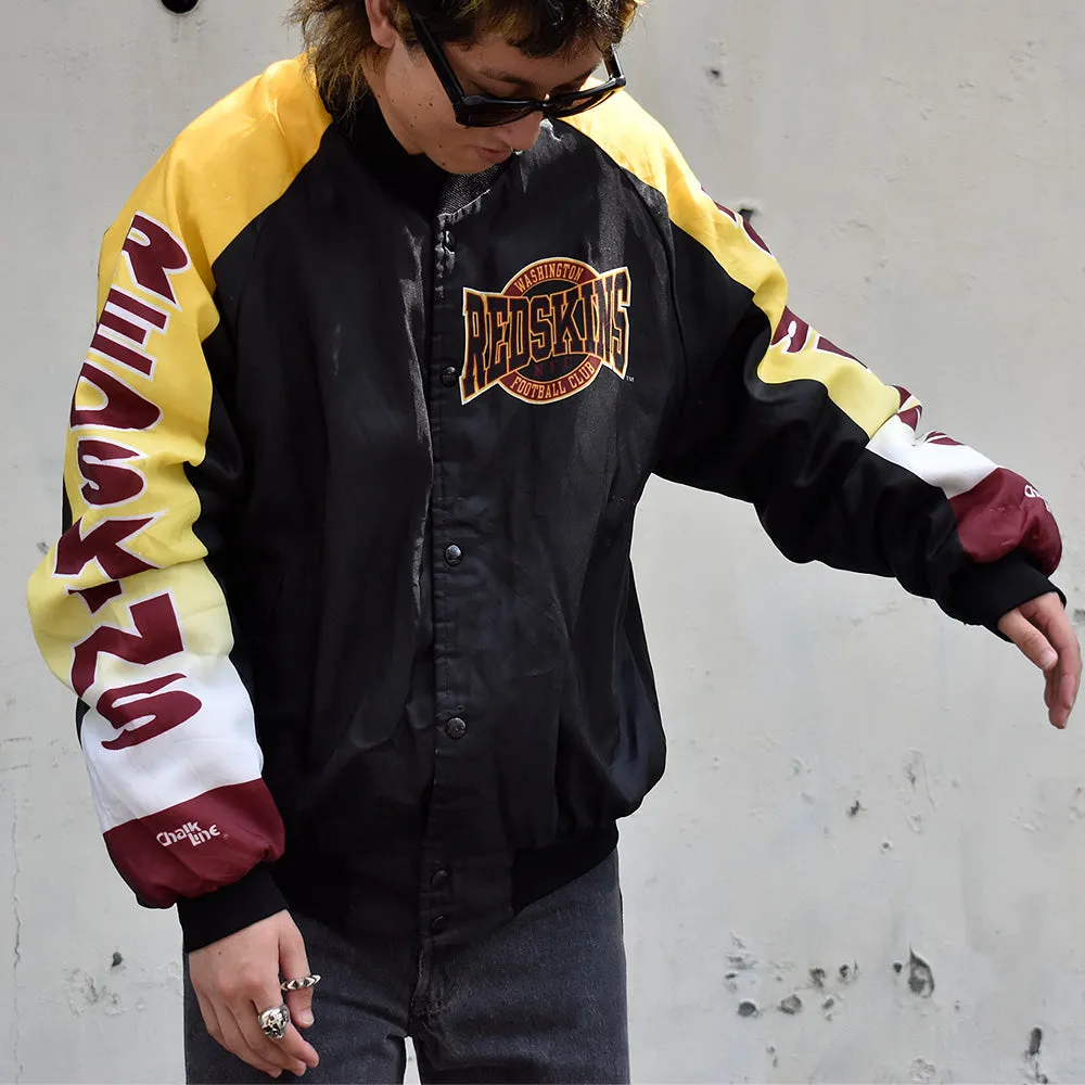 90's Chalk Line NFL “Washington Redskins” ナイロンアワードジャケット USA製 230929H