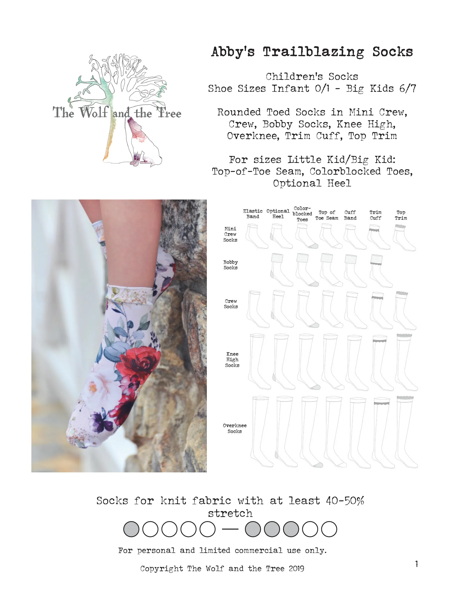 Abby's Trailblazing Socks {Mini Crew - Crew - Knee High - Overknee - Bobby   Optional heel/toebox}