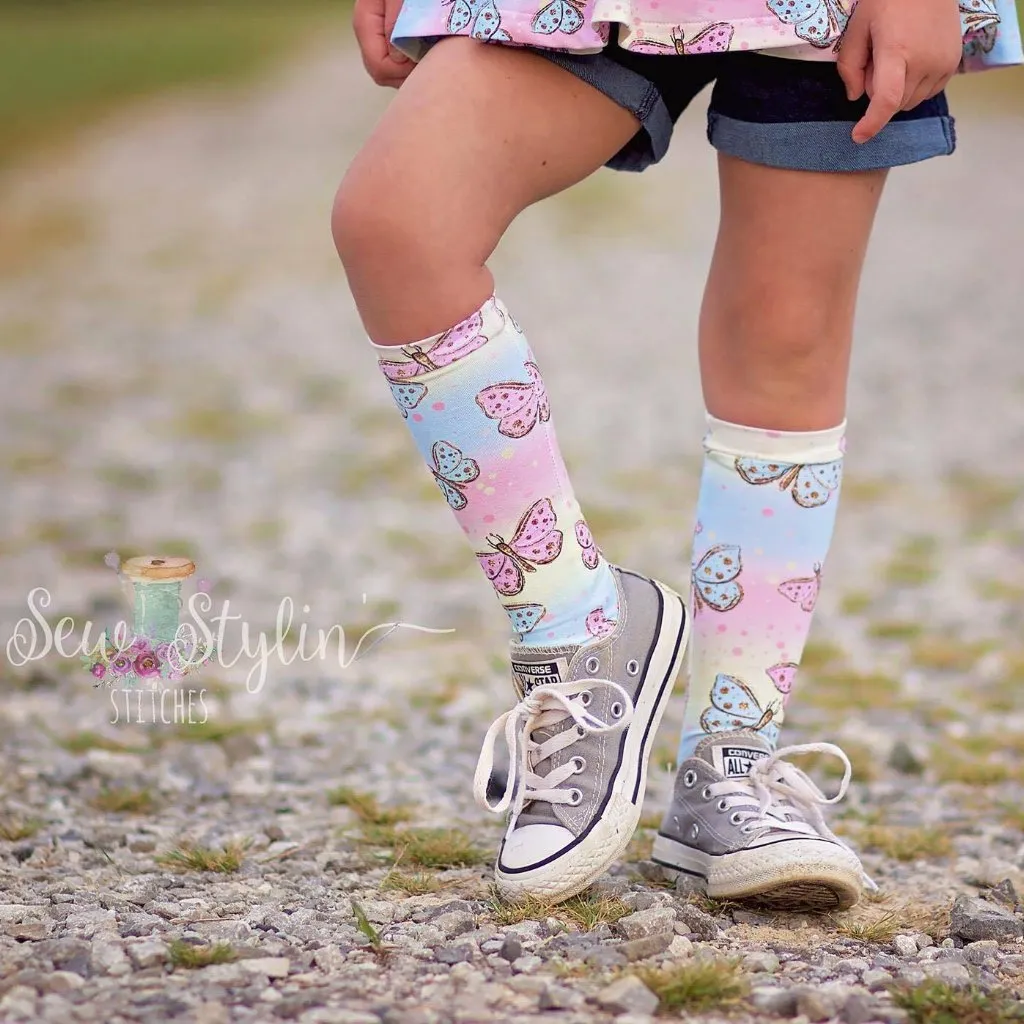 Abby's Trailblazing Socks {Mini Crew - Crew - Knee High - Overknee - Bobby   Optional heel/toebox}