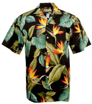 Airbrush BOP Tropical Mens Shirt in Black