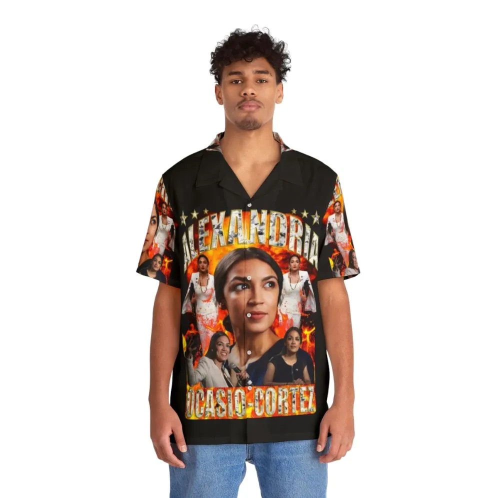Alexandria Ocasio Cortez Democratic Socialist Hawaiian Shirt