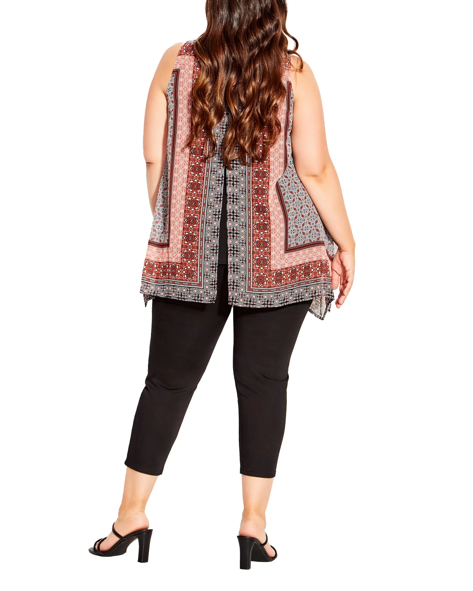 Alia Overlay Top | Red / Black