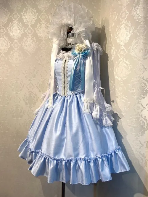 【ATELIER PIERROT】アトリエピエロ　Noble ビスチェ&スカートset 　サックス