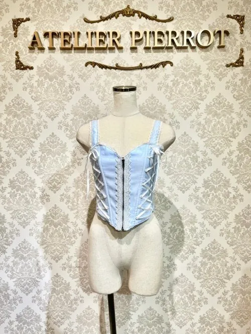 【ATELIER PIERROT】アトリエピエロ　Noble ビスチェ&スカートset 　サックス
