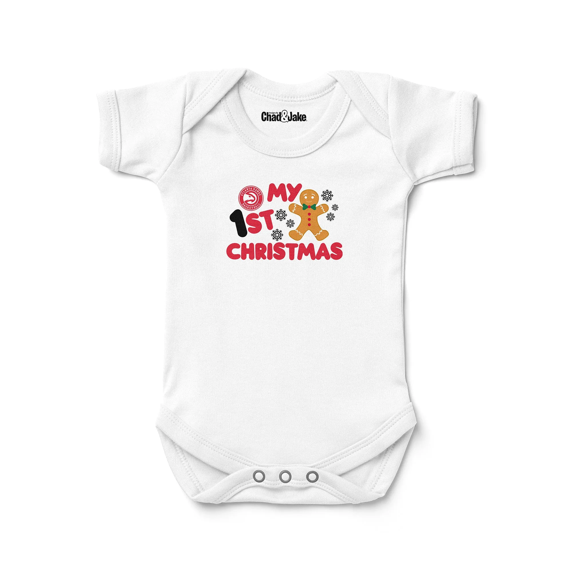 Atlanta Hawks "My First Christmas Gingerbread" Bodysuit