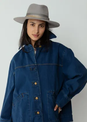 B Sides Blue/Oatmeal Stadium Jacket