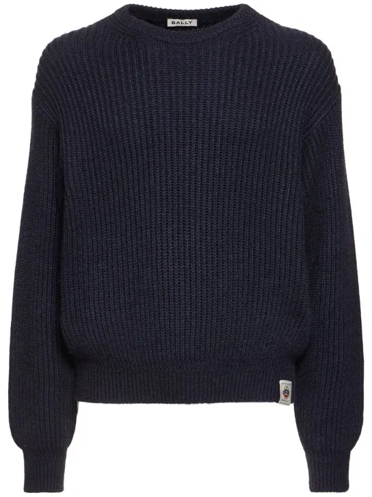 Bally   Alpaca &amp; silk crewneck sweater 
