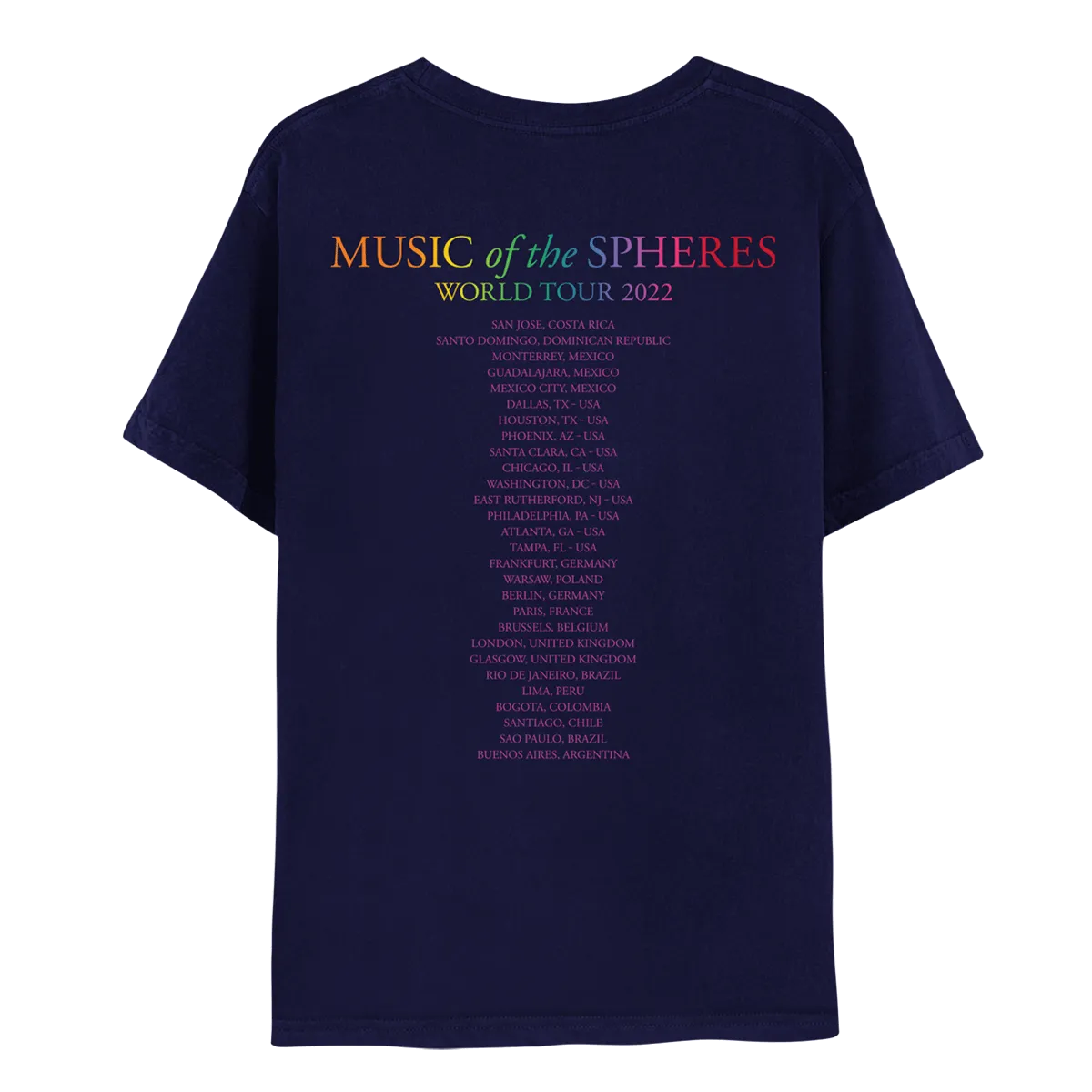 Band Photo Music Of The Spheres World Tour 2022 Tee