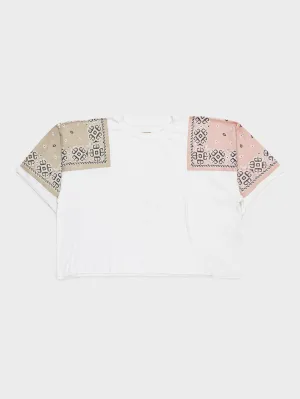 Bandana Paneled T-Shirt