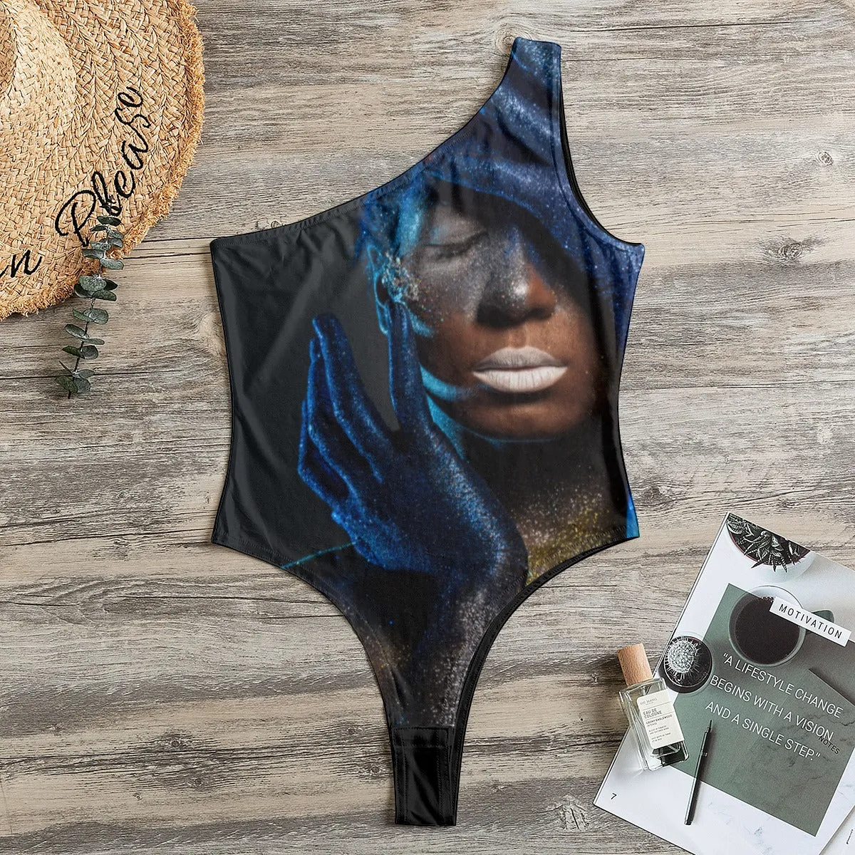 Black Girl Magic Women's One-Shoulder Bodysuit