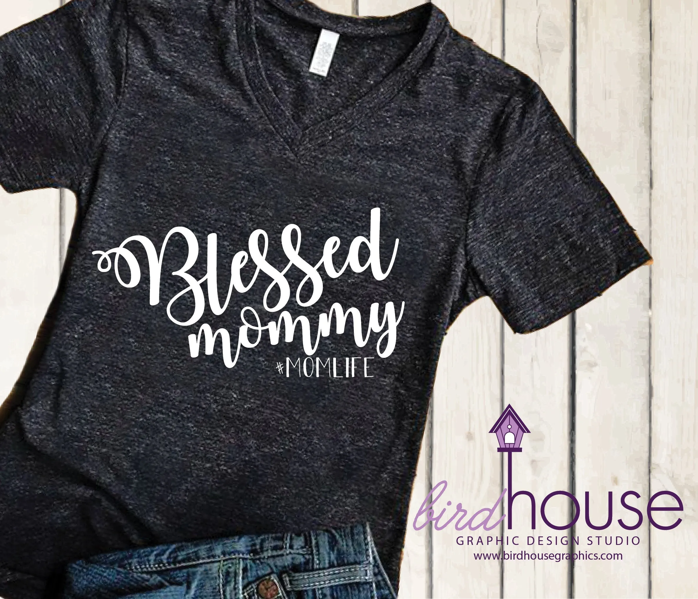 Blessed Mom, Funny Shirt, Personalized, Any Color, Customize, Gift