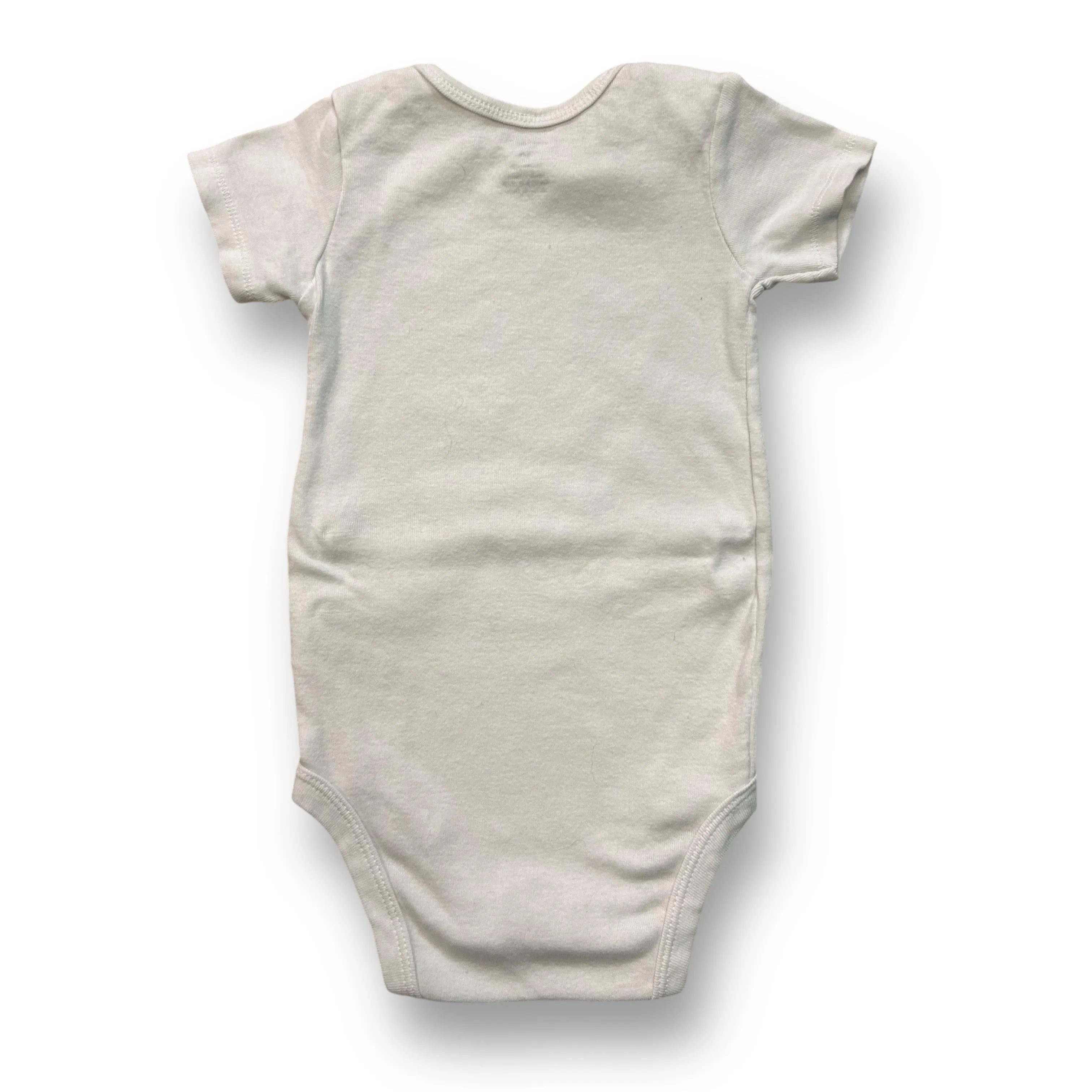 Boys Carter's Size 12 Months White Short Sleeve Snap Bottom Bodysuit
