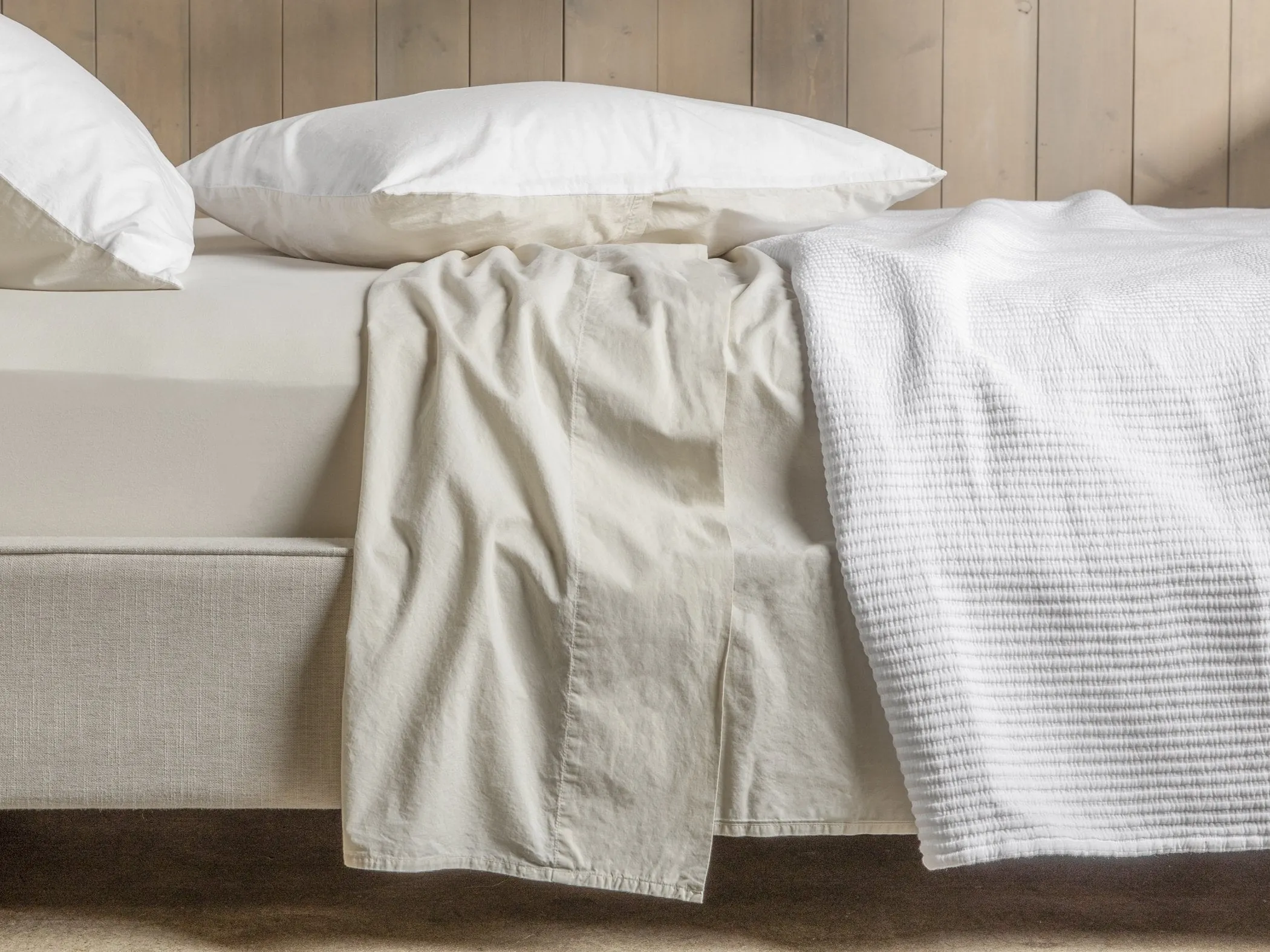Brushed Cotton Top Sheet (Ivory)