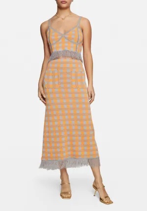 Callis Skirt Grey Check