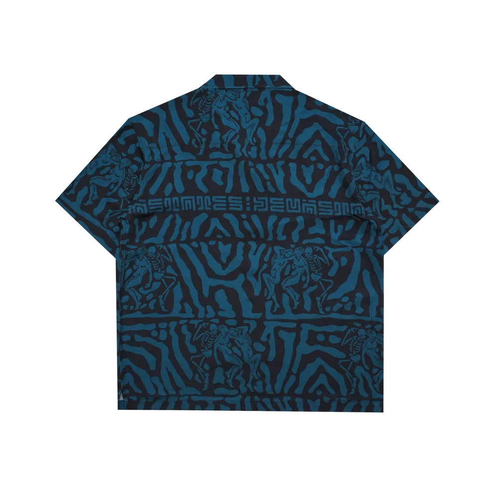 CARVE Printed Souvenir Shirt [Blue]