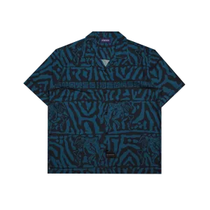 CARVE Printed Souvenir Shirt [Blue]