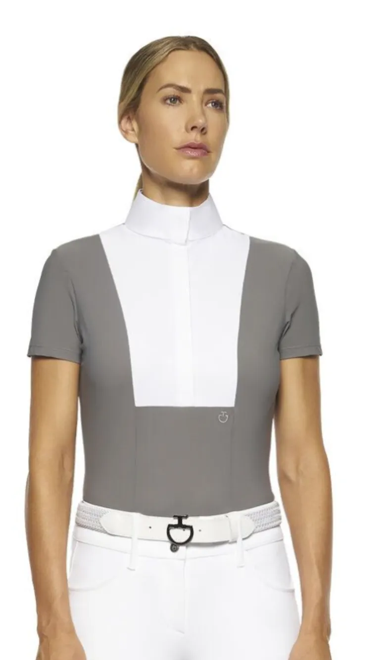 CAVALLERIA TOSCANA JERSEY S/S COMP SHIRT W/ POPLIN BIB