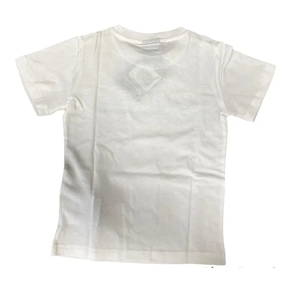 Champion T-shirt manica corta da ragazzo 305979 WW001 WHT bianco