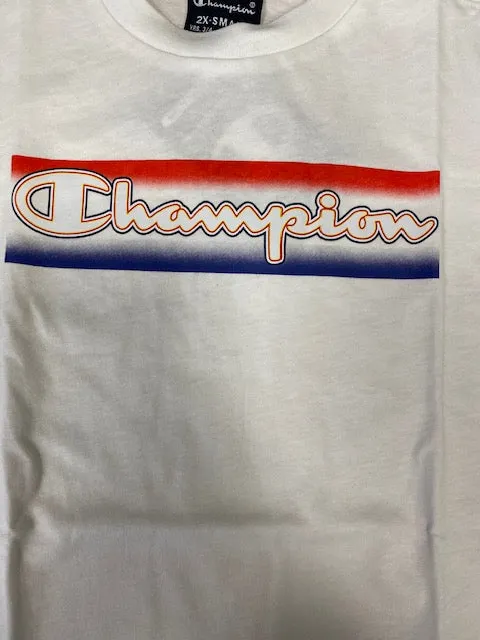Champion T-shirt manica corta da ragazzo 305979 WW001 WHT bianco