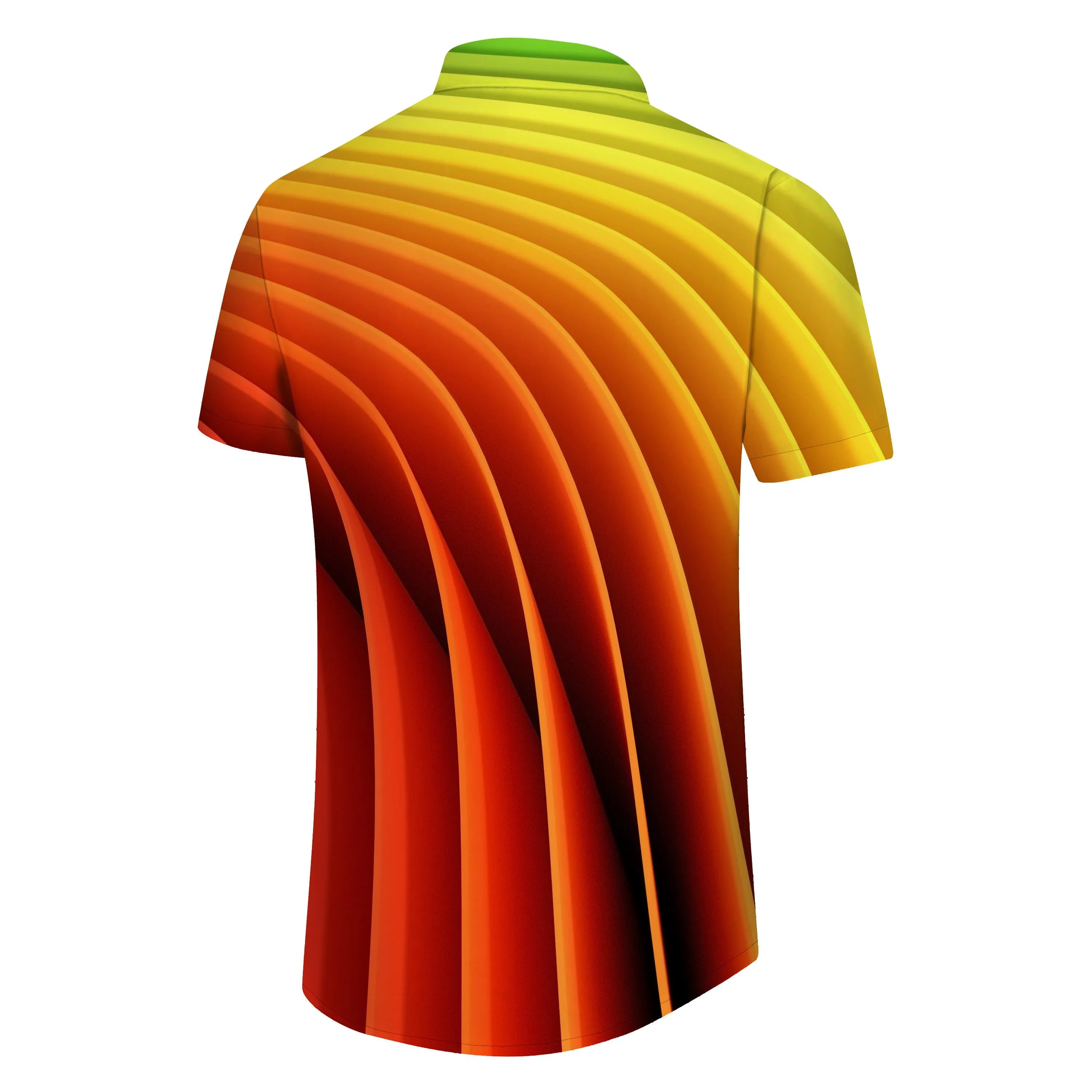 Color Block Shirt Short Sleeve Beachwear Hawaiian Button Tropical Lapel Shirt Abstract Print Geometric Men's Casual