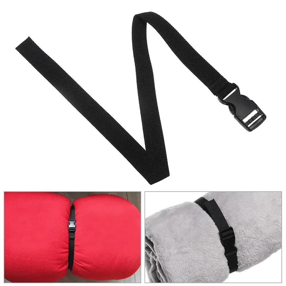 Color: Blue - 0.5-3M Black Durable Nylon Travel Tied Cargo Tie