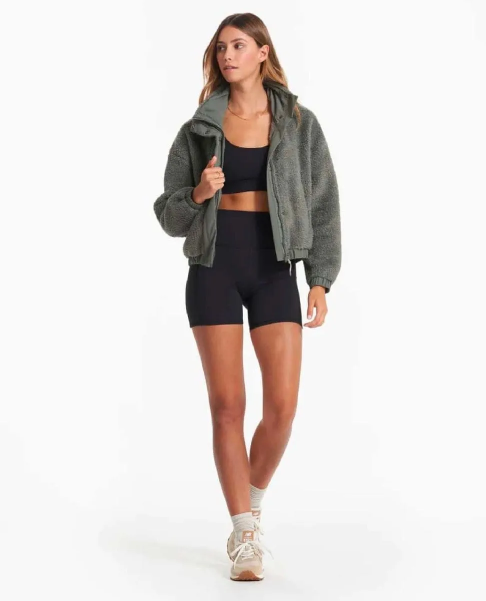Cozy Sherpa Jacket Dusty Pine