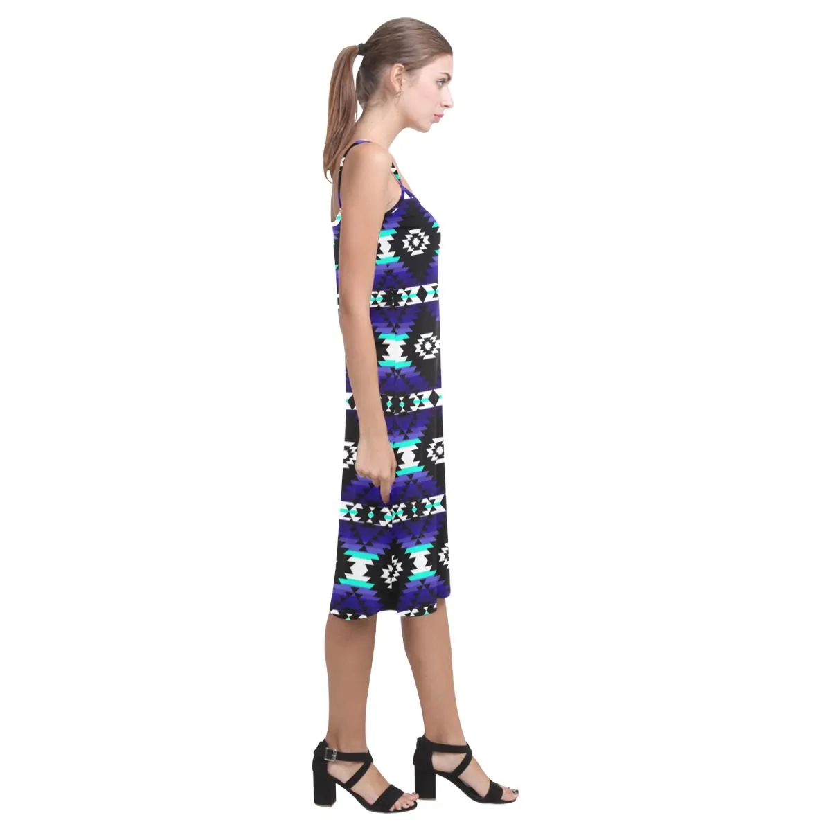 Cree Confederacy Midnight Alcestis Slip Dress
