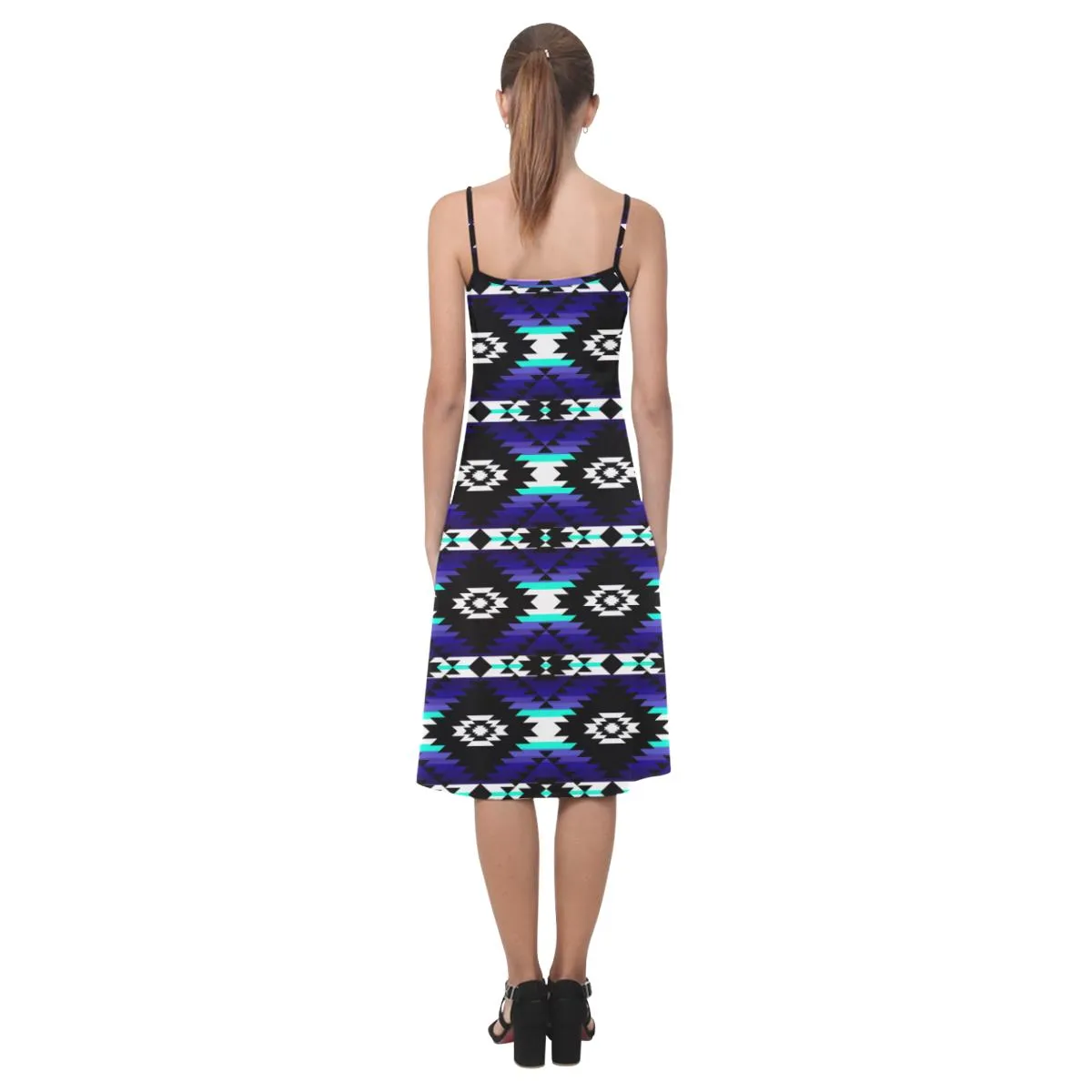 Cree Confederacy Midnight Alcestis Slip Dress