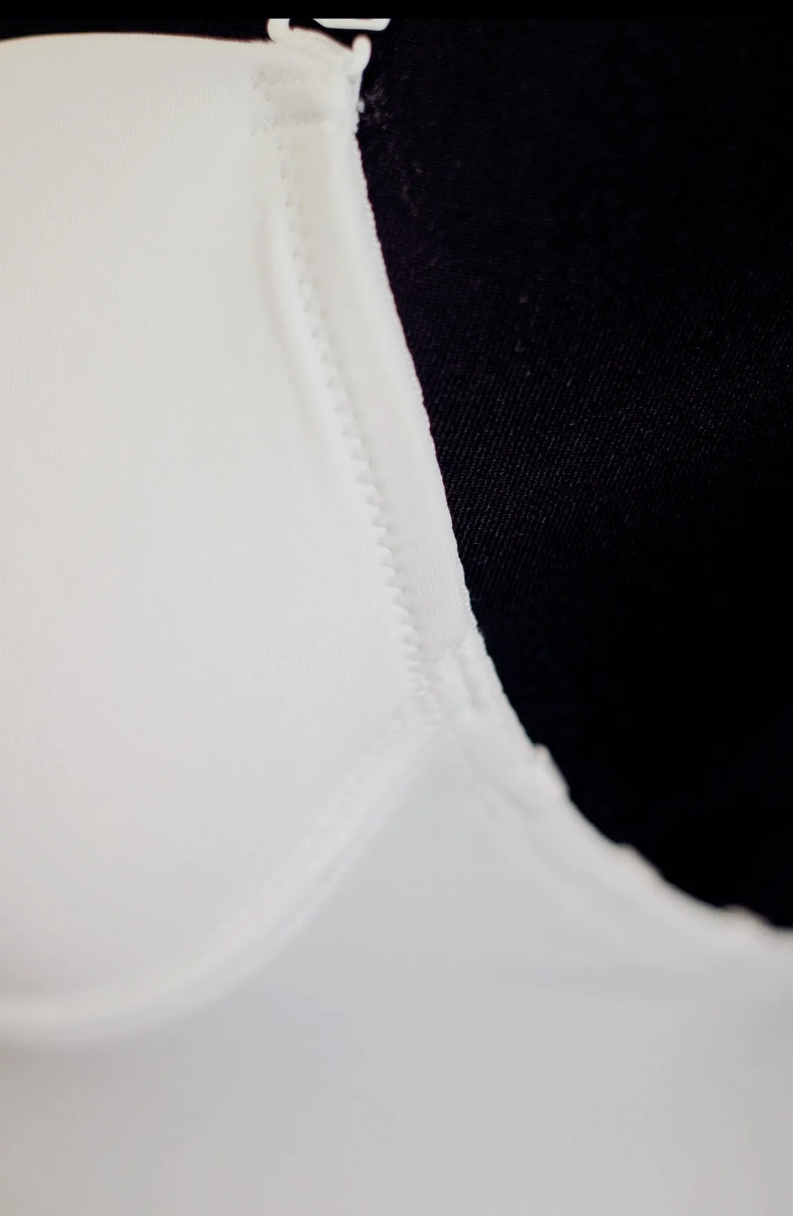 Deep Plunge Bodysuit in White
