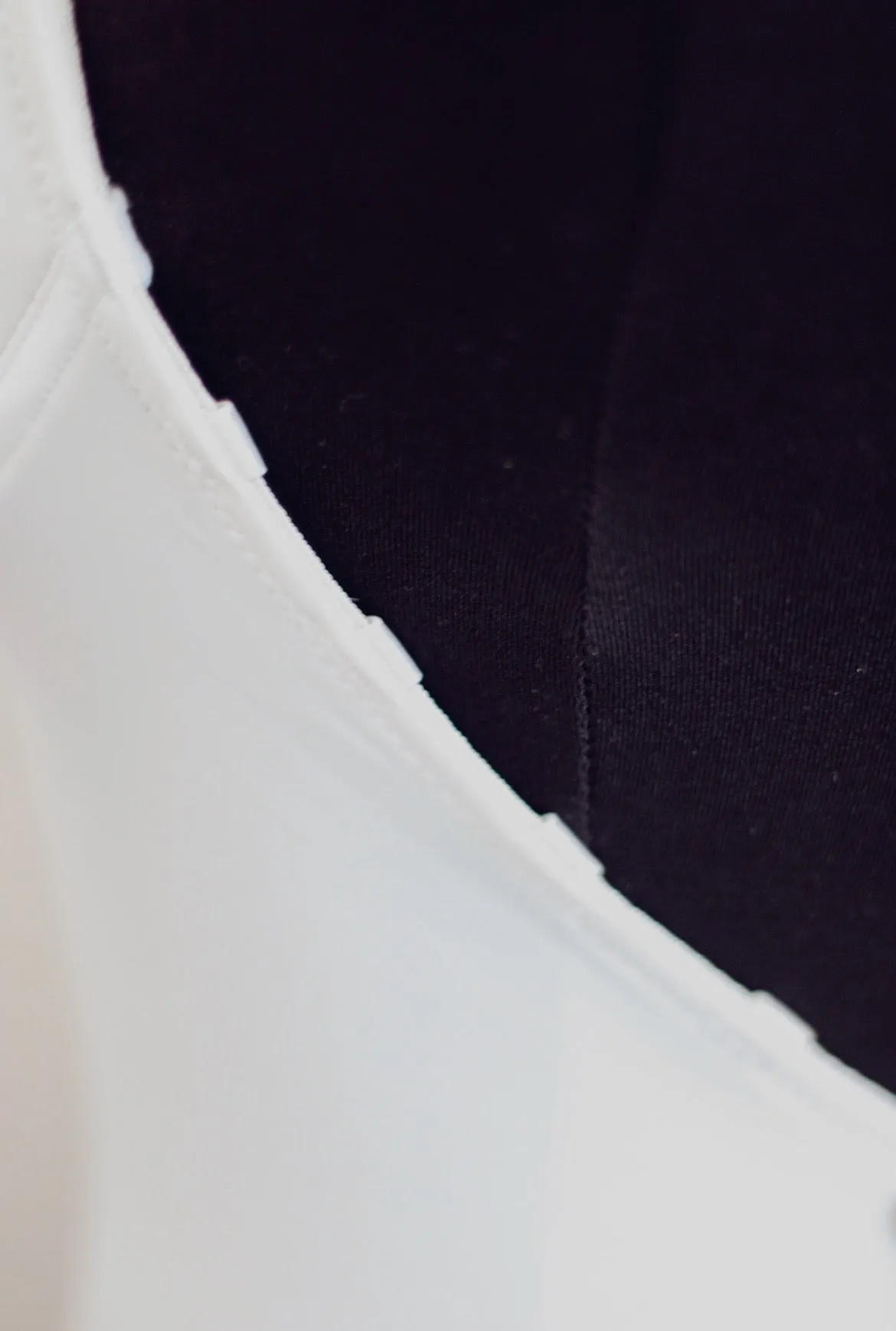 Deep Plunge Bodysuit in White