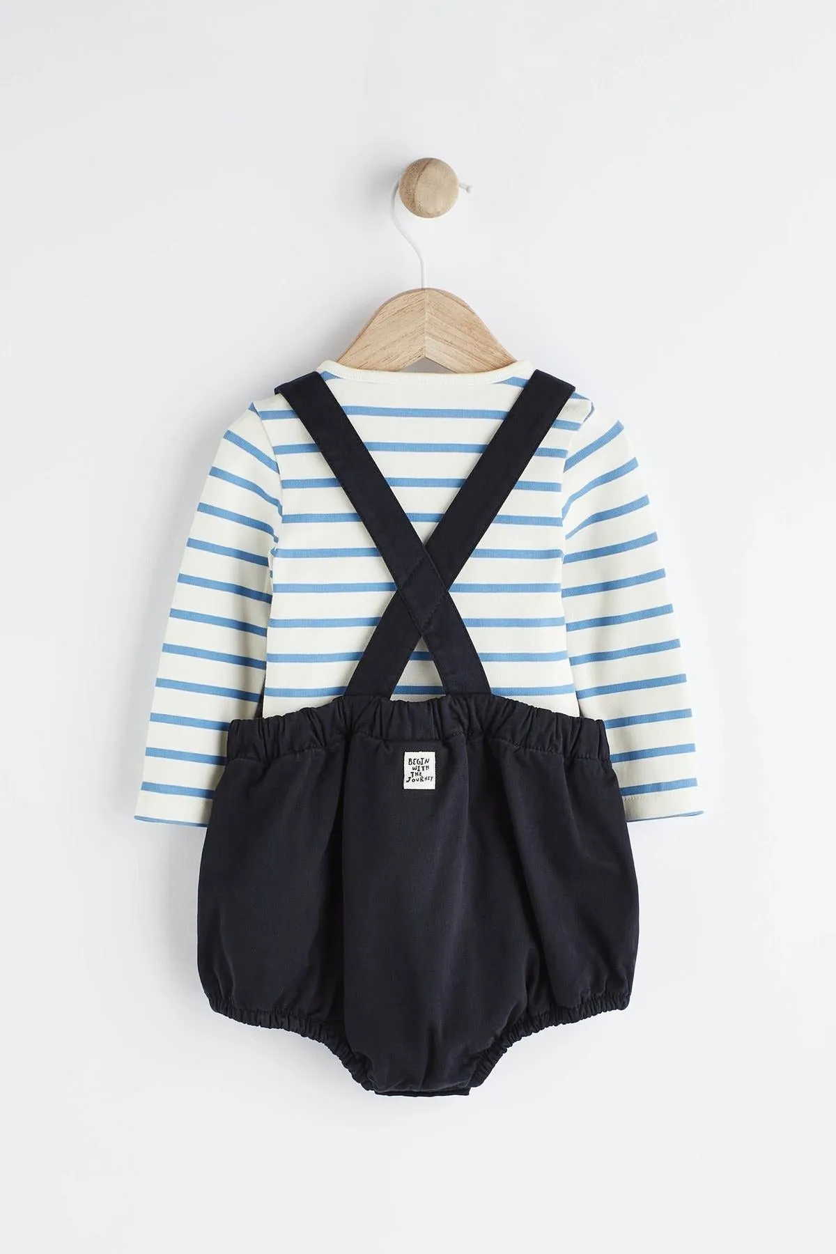 Dungarees And Bodysuit Baby Set