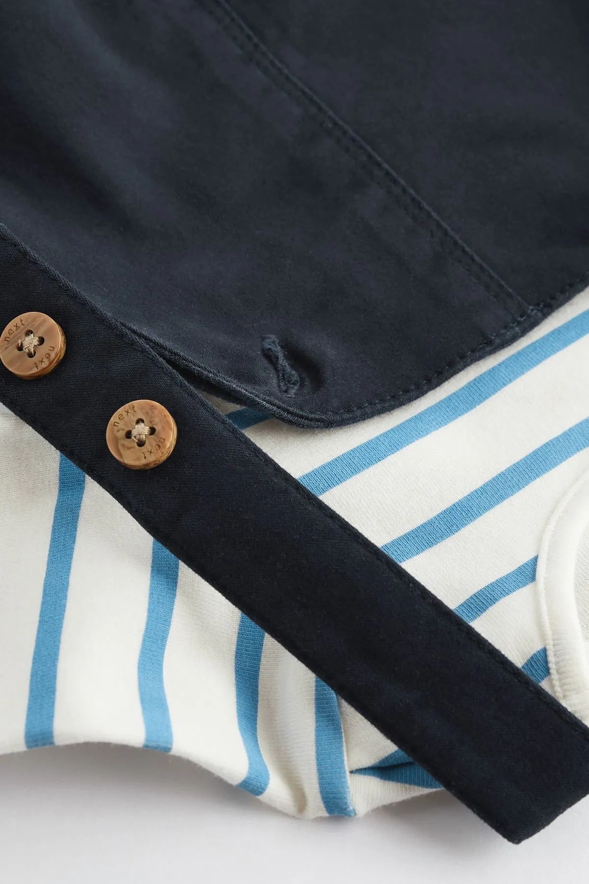 Dungarees And Bodysuit Baby Set