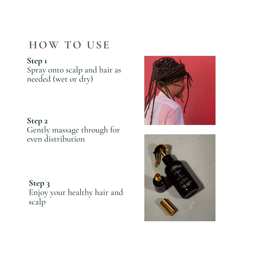 Elixir Loc Spray: A Multi-Benefit Reparative Spray for Hydration, Strength & Nourishment