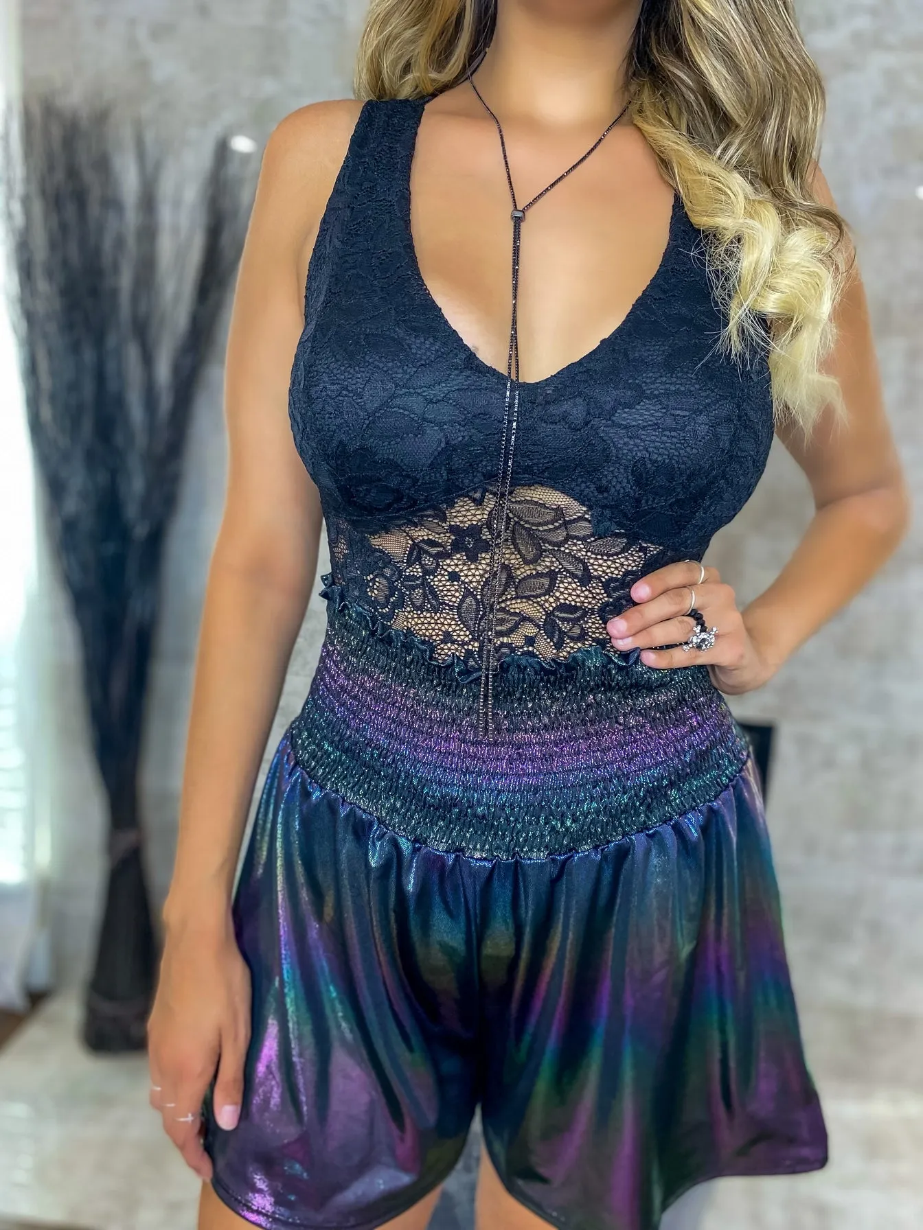 Expect The Best Lace Bodysuit - Black