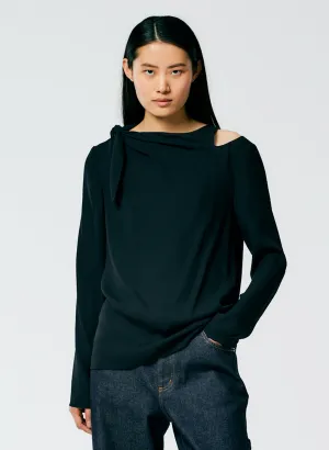Feather Weight Eco Crepe Benedict Top