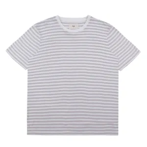 Folk Classic Stripe T-Shirt - Ash / Ecru