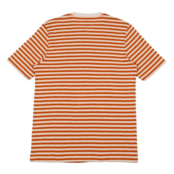 Folk Classic Stripe T-Shirt - Copper / Ecru