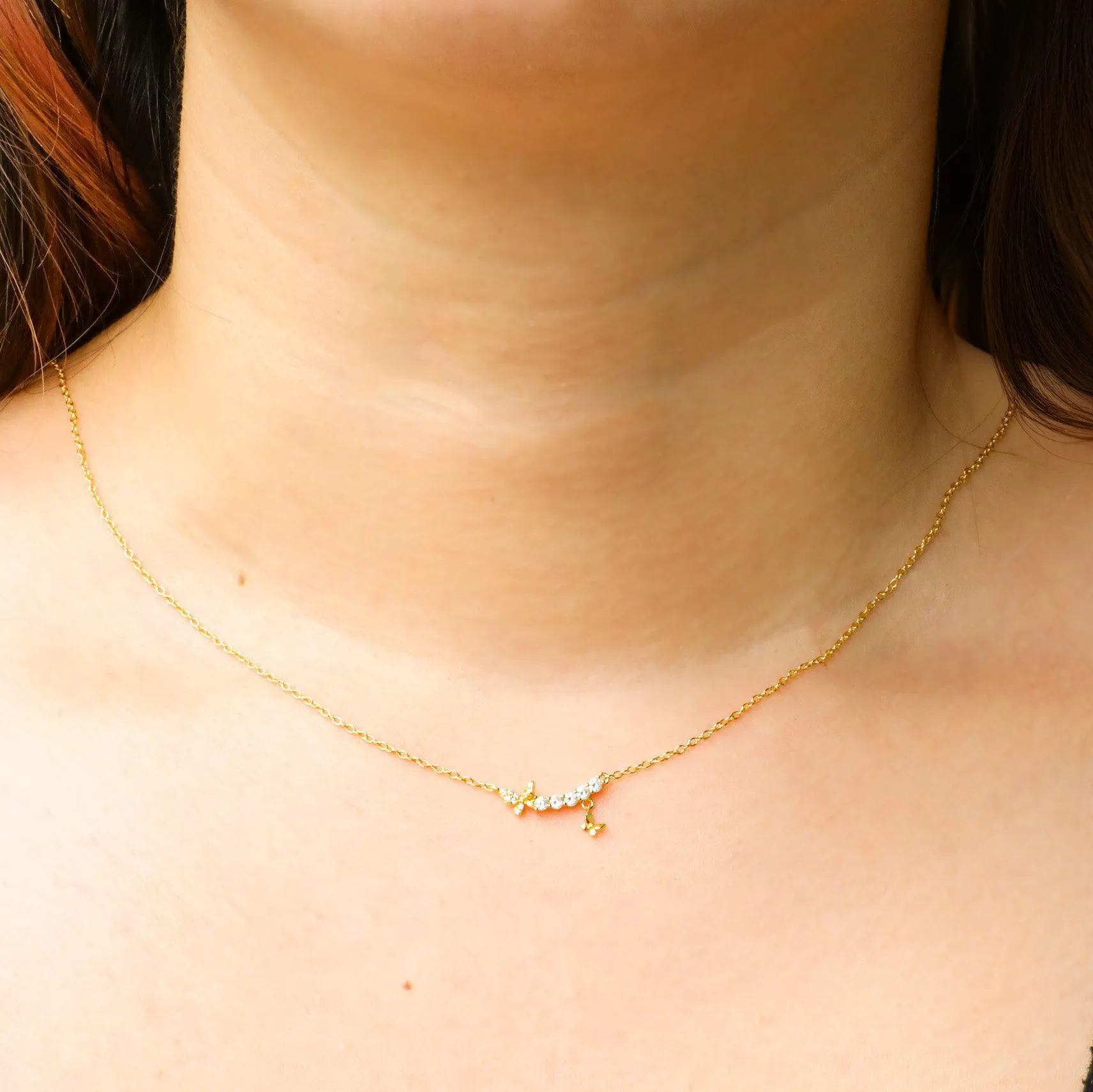 Golden Papillon Necklace