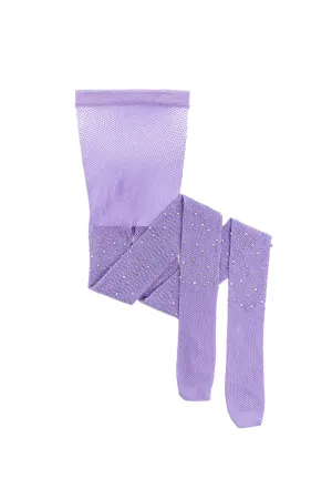 Great Pretenders Rhinestone Tights - Lilac