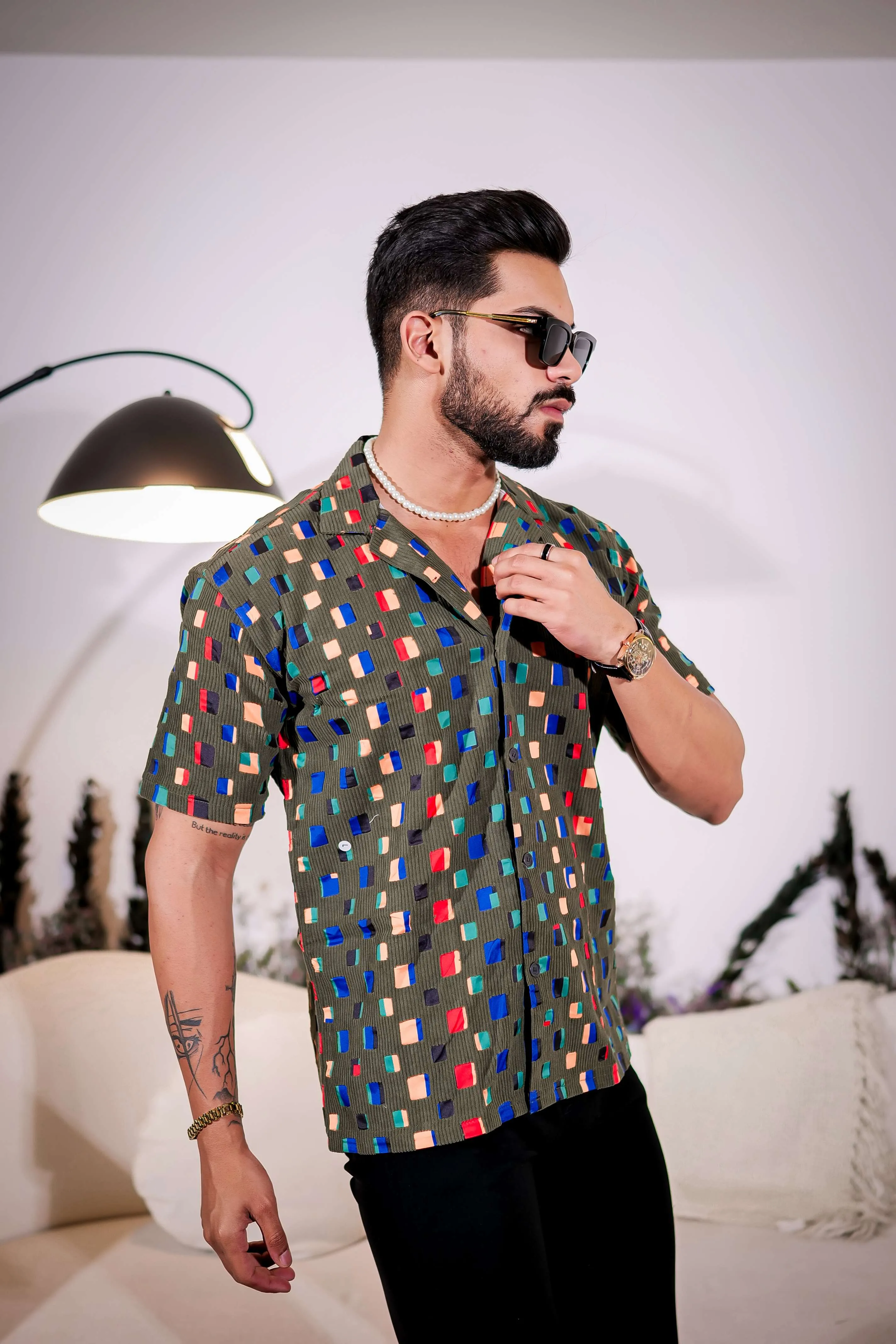 Green Imported Half Sleeve Premium Shirt for Men's