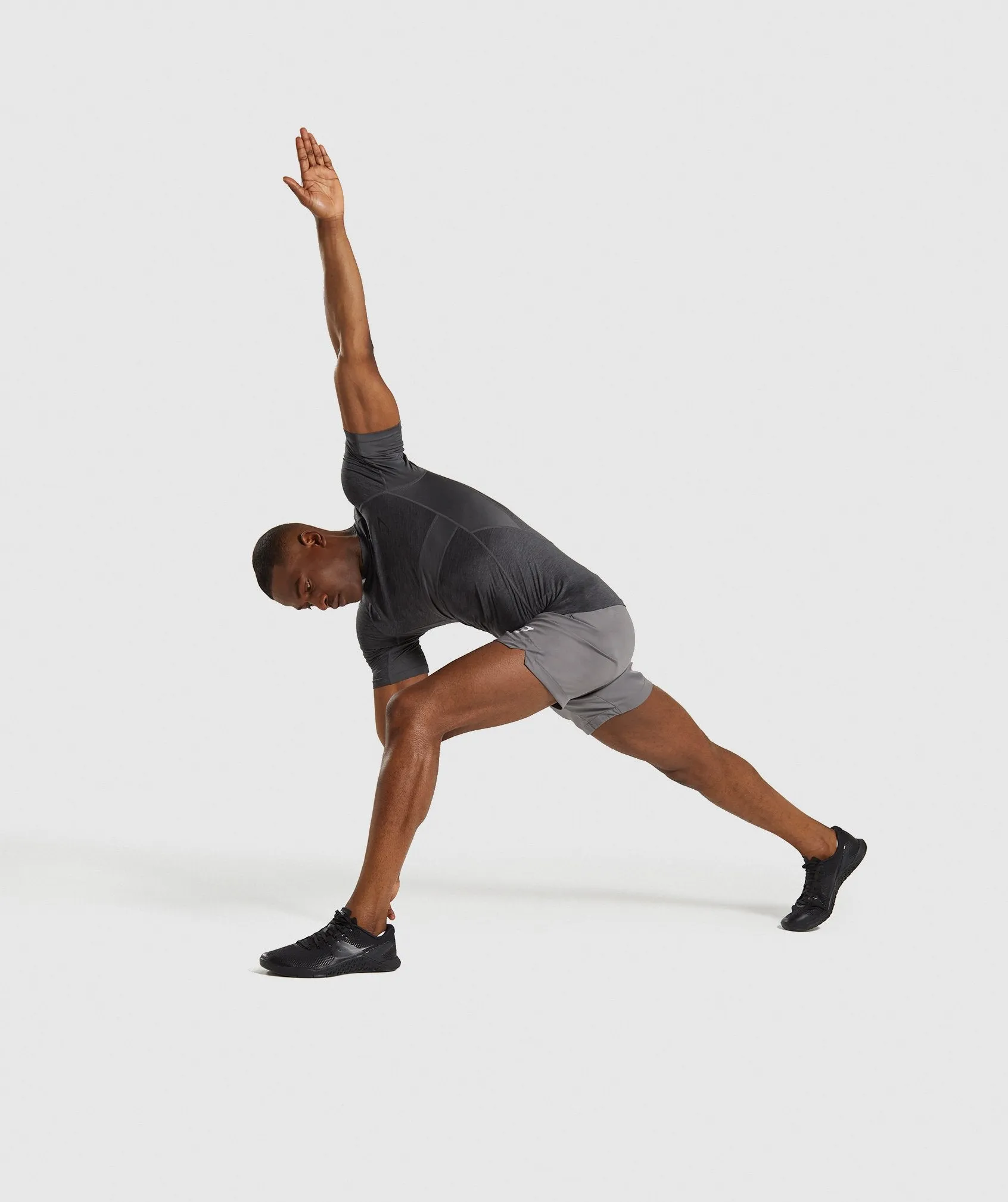 Gymshark Element  Baselayer T-Shirt - Black Marl