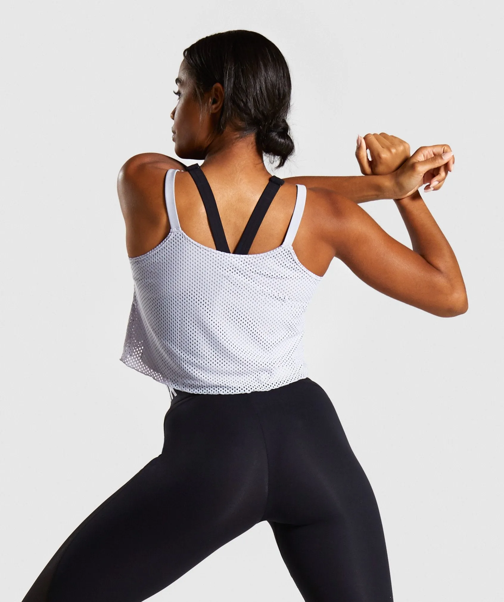 Gymshark Movement Mesh Crop Top - Lilac