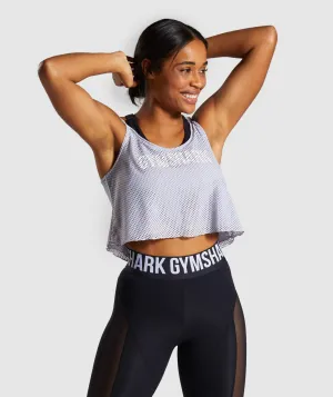 Gymshark Movement Mesh Crop Top - Lilac
