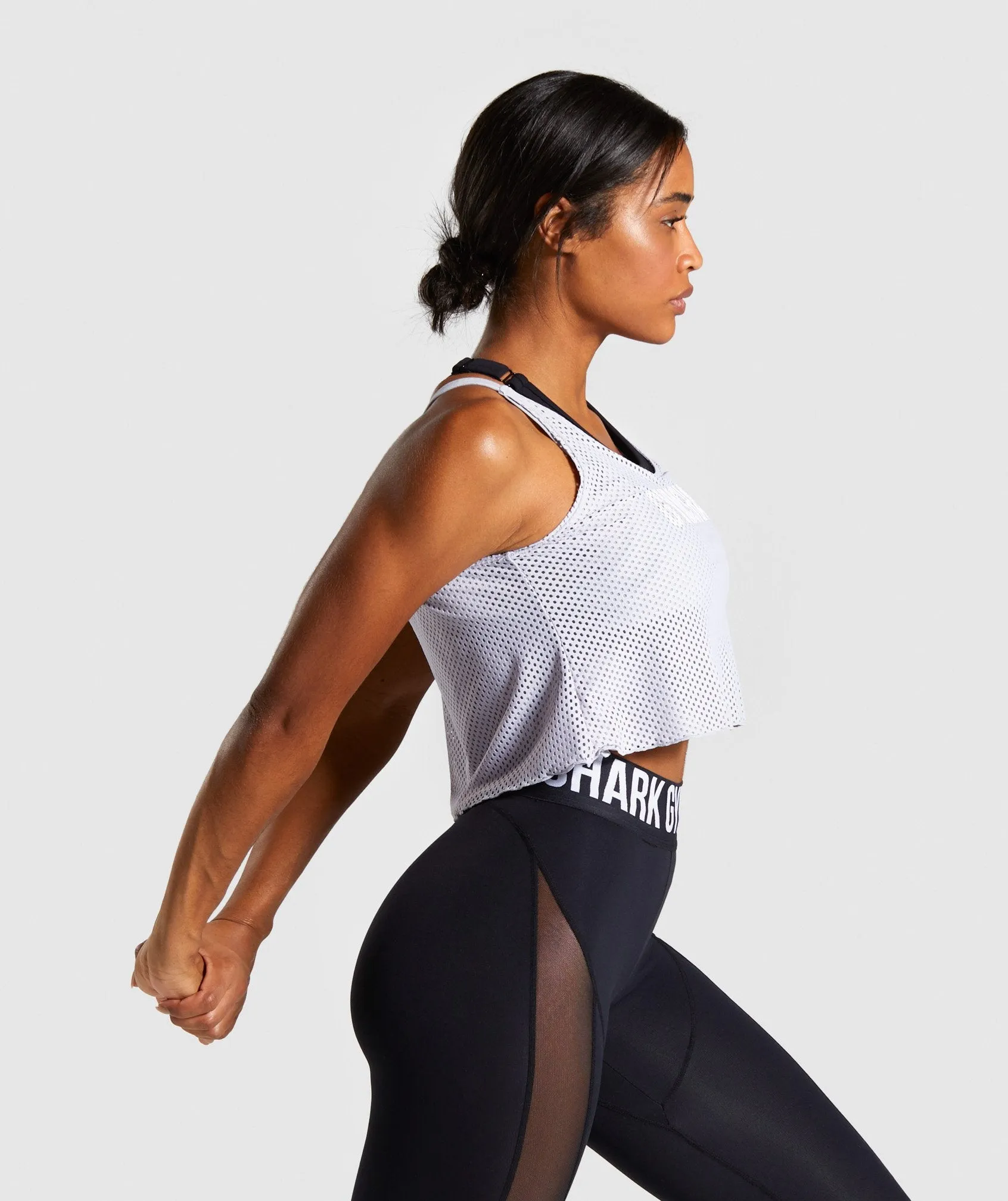 Gymshark Movement Mesh Crop Top - Lilac
