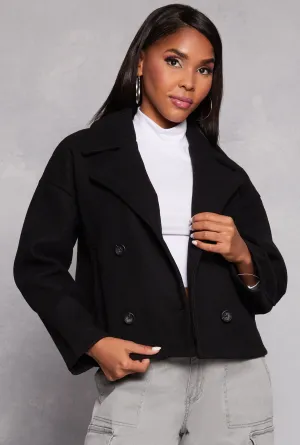 Haute Monde Double Breasted Peacoat