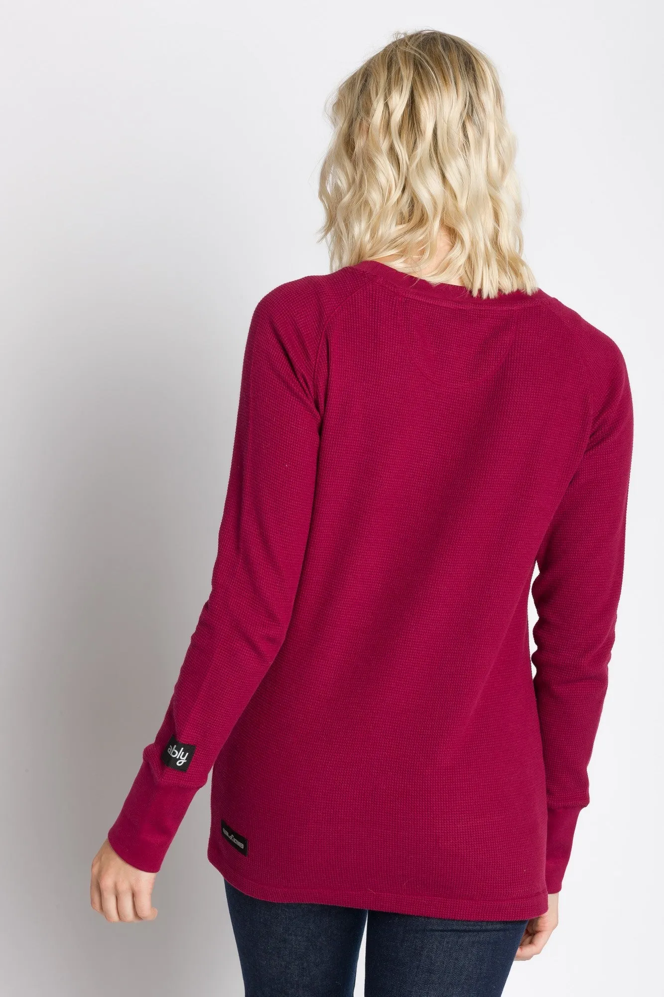 Hazel | Women's Raglan Thermal Crew Neck Shirt